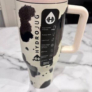 HydroJug Cow Black and Cream Insulated Tumbler